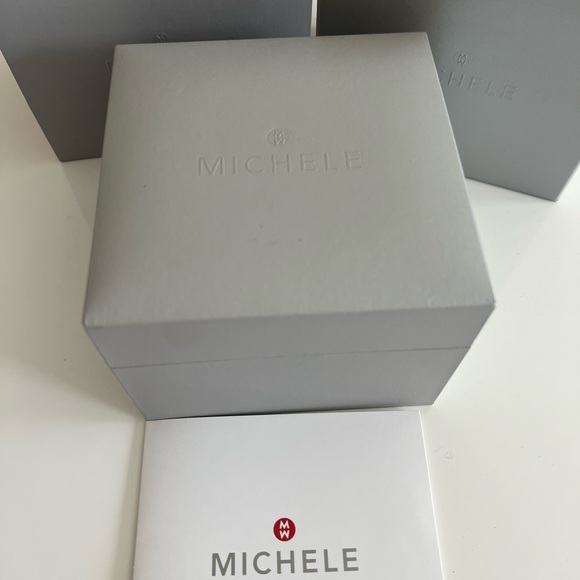 Brand New in Box Black Michele Deco Noir Diamond Watch 06T000215 - Picture 4 of 17